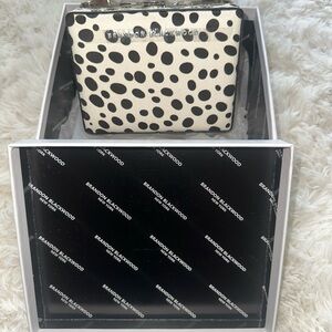 Brandon Blackwood Black and White Dot purse